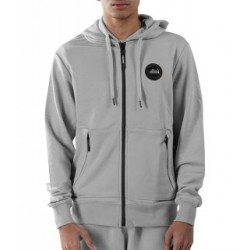 HELVETICA MP - KENETH GRIS - SWEAT À CAPUCHE ZIPÉ ROCK